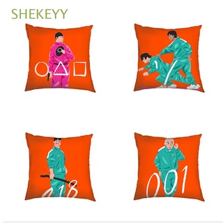 shekeyy regalos funda de cojín hogar algodón lino calamar juego funda de almohada sofá tv drama periférico automóvil salón venta caliente decoración