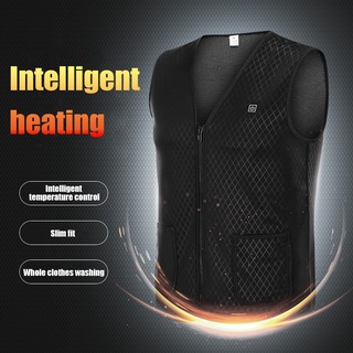 el mejor chaleco de invierno de carga usb calentado chaleco eléctrico inteligente calefacción ropa chaqueta