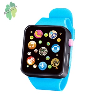 niños educación temprana juguete reloj inteligente aprendizaje canto narración 3d táctiles pantalla reloj de pulsera juguete regalo de cumpleaños