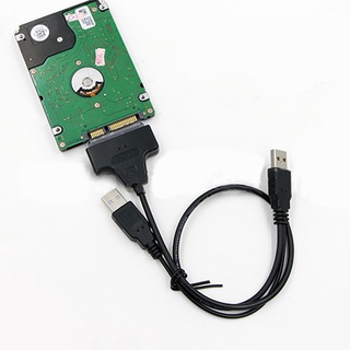 kisshave USB 2.0 to 2.5inch 22 7+15 Serial ATA SATA 2.0 HDD/SSD Adapter Converter Cable