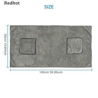 Redhot - toalla de perro para mascotas, Super absorbente, microfibra, toallas de baño
