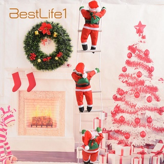 Santa Claus escalera colgante muñeca decoración adorno colgante para árbol de navidad casa