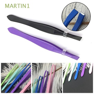 Martin1 pinzas de cejas coloridas belleza Clip de pestañas pinzas de las mujeres de acero inoxidable herramientas de maquillaje de la cara removedor de pelo herramientas removedor de pelo Clip de cejas