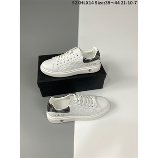 AuténticoGucci/Gucci zapatos blancos Zapatos bordados de abeja para Hombre Zapatos de tabla Zapatillas de deporte Casuales