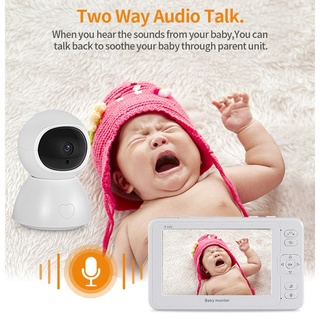 baby monitor 2mp hd visión nocturna bidireccional charla 5 pulgadas video niñera bebé cámara inteligente hogar inalámbrico ip cámara enchufe de la ue (6)