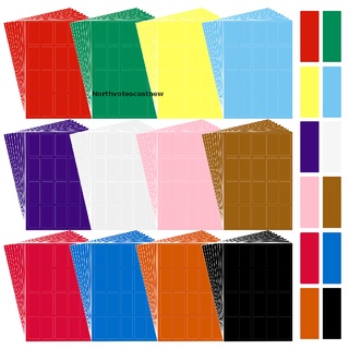 northvotescastnew pegatinas rectangulares de codificación de colores nvcn