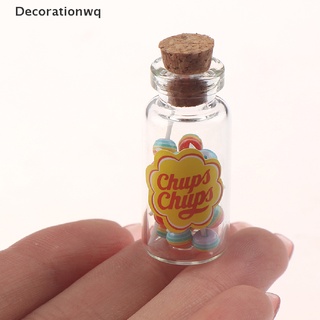 (decorationwq) 1/12 casa de muñecas miniatura comida postre azúcar piruletas con estuche titular caramelo en venta (1)