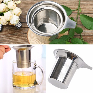 Suchen nuevo colador de té de malla Kungfu infusor hoja filtro reutilizable especias práctica vajilla suelta acero inoxidable (9)