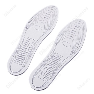 Dilussoss 2 pares de plantillas Unisex de espuma viscoelástica para zapatos entrenador cuidado de los pies comodidad alivio del dolor todo el tamaño
