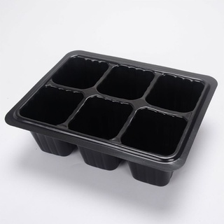 TOOL 6/12Grid Breathable Seedling Tray Seed Starter Tray with Dome Base for Gardening (5)