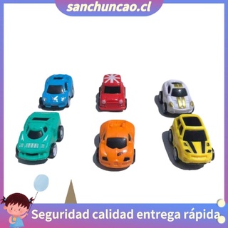 6pcs modelo de coche juguetes tire hacia atrás coche juguetes modelo niño mini coches niño juguetes regalo