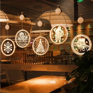 led cadena de lámpara individual 3d colgante lámpara decoración del hogar modelado diseño de vacaciones ventana luz de navidad