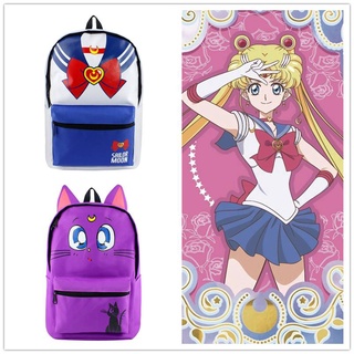 Sailor Moon Anime Mujeres Mochila De Dibujos Animados Estudiante Bolsa De La Escuela Niñas Gran Capacidad Al Aire Libre Viaje Paquete De Ordenador (1)