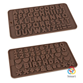 3d 26 letras forma/0-9 numers chocolate moldes feliz cumpleaños palabras molde pastel pudín postre decoración molde (1)