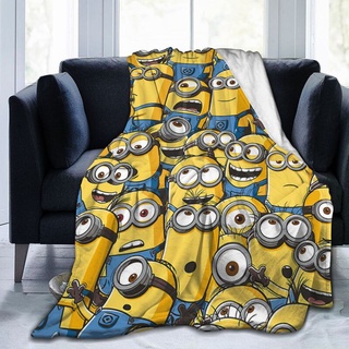 Minions Despicable Me manta de sofá personalizada Ultra suave y cálida mantas para ch/cama/exterior (127x102cm/ 153x127cm/ 204x153 cm)