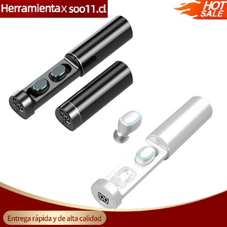 so n21 auriculares inalámbricos control táctil impermeable 18d hifi auriculares