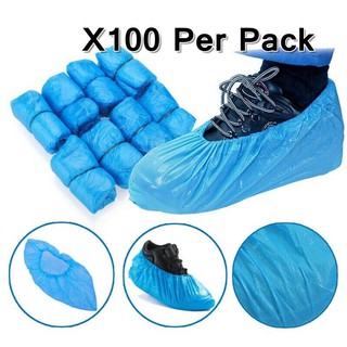 funda de zapatos desechables azul antideslizante plástico limpieza overshoes boot bqr