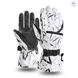 [Freewalker] guantes de invierno para hombres y mujeres espesar caliente guantes de esquí impermeables guantes de pantalla táctil con forro suave para esquí montañismo senderismo ciclismo equitación