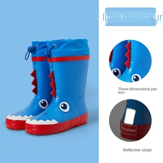 Kocotree niños botas de lluvia niños y niñas estudiantes antideslizante botas de lluvia niños zapatos de goma impermeable niños zapatos de agua