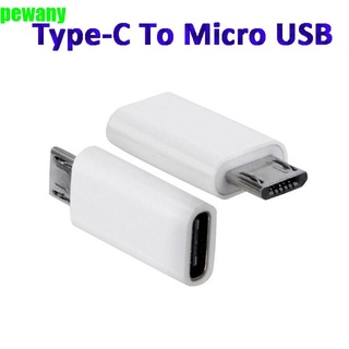 Pewany Mini Type-C a Micro USB Android convertidor adaptador cabeza de conversión portátil transferencia de datos tipo C hembra convertir conector/Multicolor