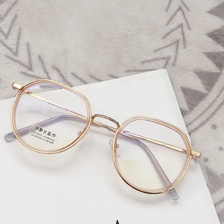 Xiaohongshu estilo caliente coreano moda Irregular anillo gafas marco Metal óptico marco se puede equipar con miopía marco vacío (1)