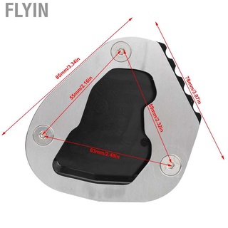 Flyin soporte lateral extensión almohadilla plata+negro práctico Kickstand resistente peso ligero (2)