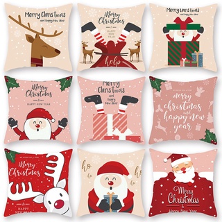 Christmas cushion cover Christmas pillowcase Christmas gift happy new year merry Christmas home decoration