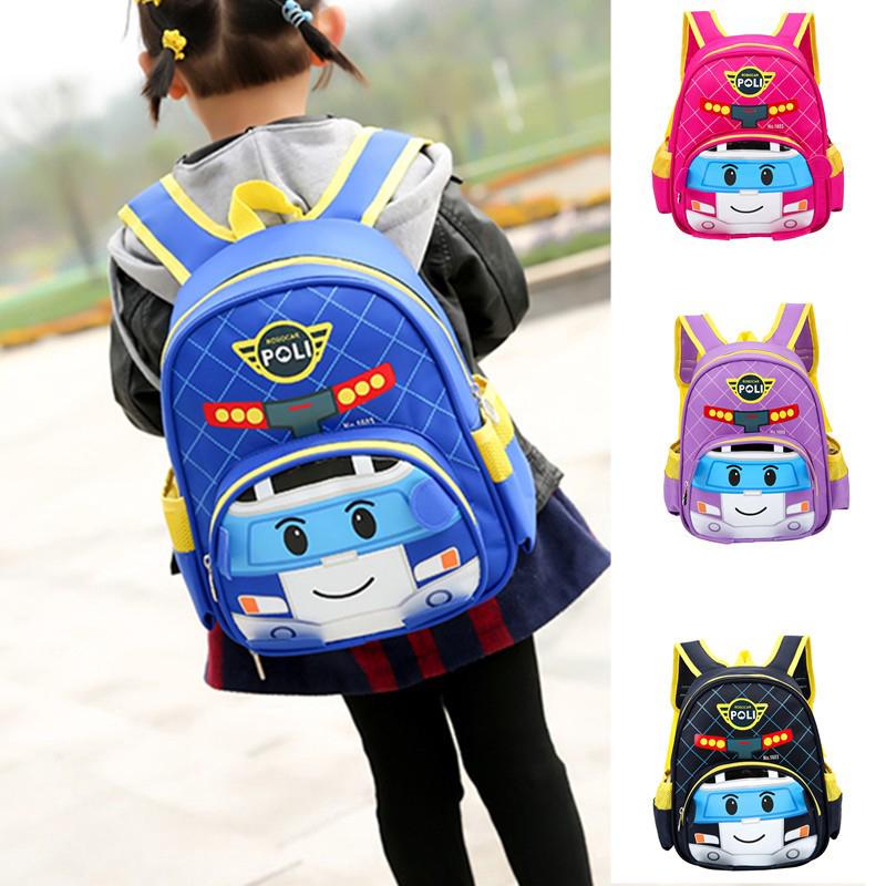 kid robocar design mochila escolar