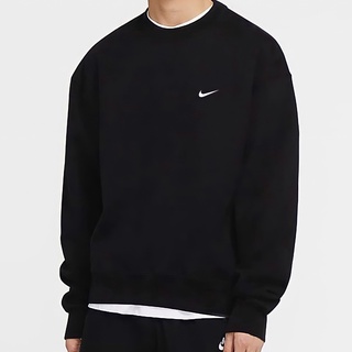 NIKE Swoosh Sweatshirt UNISEX Premium Quality Terry Oversized Black Sweater Nike Sweater Mini Swoosh JD Sports