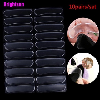 [Brightsun] 10 pares de plantillas para el cuidado de los pies, inserta zapatos, forro de silicona, almohadillas de Gel, Protector de pies