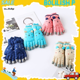 <Bolilishp> guantes de nieve antideslizantes para niños, invierno, deportes al aire libre, cómodos de usar para invierno