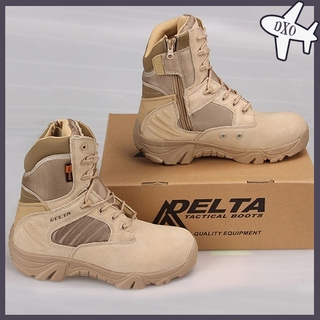 dxo-tomitany listo stock táctico botas de combate delta de corte alto negro arena kasut operasi tamaño 39-47