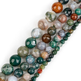 Aryastark 4 6 8 10 mm de diámetro facetado India Onyx NaturalStone bolas redondas para hacer joyas DIY collar pulsera pendientes