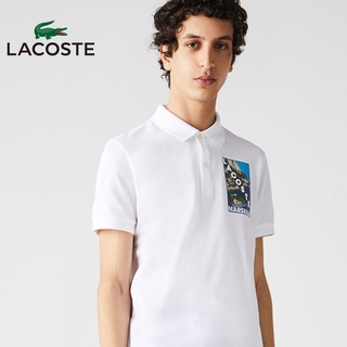 LACOSTE French Crocodile Men's New Fashion Print Casual Commuter Short Sleeve POLO Shirt Men | PH9727