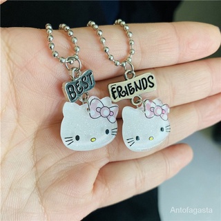 Antofagasta Colar Com Pendant Hello Kitty E 'good Friend' / Jóia Acessórios De Populares Coreano