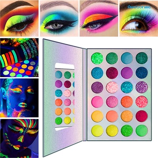 <beauty> paleta de sombras de ojos fluorescentes de 24 colores mate lentejuelas suministros cosméticos