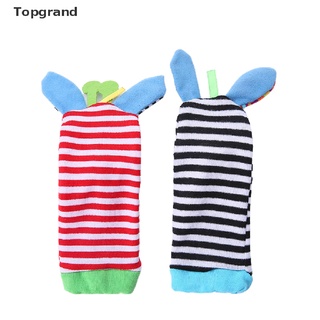 Topgrand Infant Baby Kids Socks Rattle Toys Animals Wrist Rattle And Socks 0~24 Months .