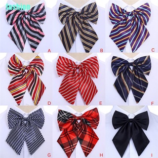 [Fashionwayshg] corbatas de rayas para mujer, corbata de seda, corbata de mariposa, cuello de desgaste [caliente] (3)