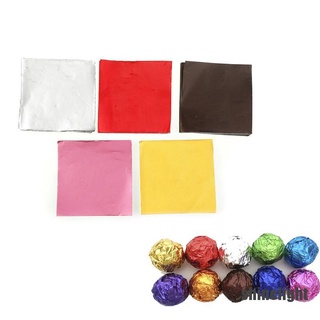 [Shinelight] 100 piezas de envolturas de papel de Chocolate para fiestas, dulces cuadrados, dulces, paquete de dulces