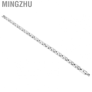 mingzhu simple elegante titanio acero imán terapia pulsera alivio del dolor mujeres magnética