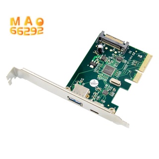 PCIE to USB 3.1 Expansion Card Type C+A Gen2 10Gbps Adapter Card