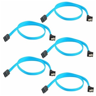 accessto 5Pcs SATA3.0 6GB/s Right Angle 90 Degree Bend Head Cables for HDD Hard Drive