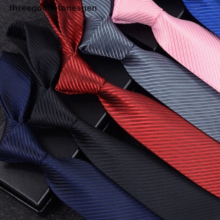 [threegoodstonesgen] jacquard tejido nueva moda clásico rayas corbata de los hombres trajes de seda corbata corbata