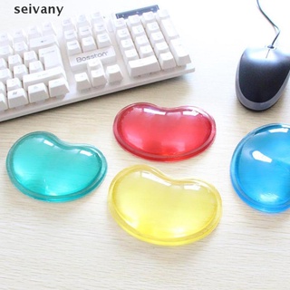 [seivany] Heart Silicon Mouse Pad Clear Wristband Pad For Desktop Computer Mouse Pad (2)