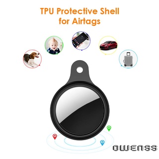(Owenss) Nueva cubierta de protección para AirTag funda protectora antiarañazos Anti-pérdida Protector Shell para AirTag
