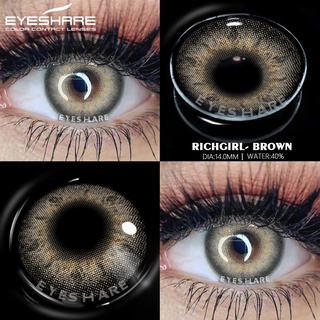 eyeshare 1 par de lentes de contacto suaves para ojos cosméticos serie richgirl lentes de contacto (3)