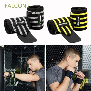 falcon1 vendajes de gimnasio fitness pulsera envolturas de muñeca levantamiento de pesas elástico soporte de muñeca de rayas tirantes deportivos/multicolor