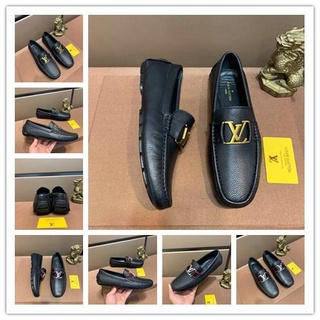 ▬ Zapatos De Cuero Louis Vuitton kasut/Para Hombre Negocios Casuales Perezosos/Mocasines