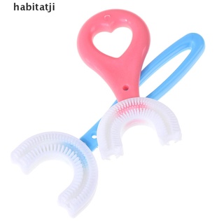 【hab】 Baby toothbrush teeth oral care cleaning brush silicone baby toothbrush . (5)