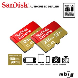 Wltv tarjeta De memoria Sd Sandisk Extreme 128/256/512GB 100% Original A2 velocidad 100mb/S Micro Sd @br